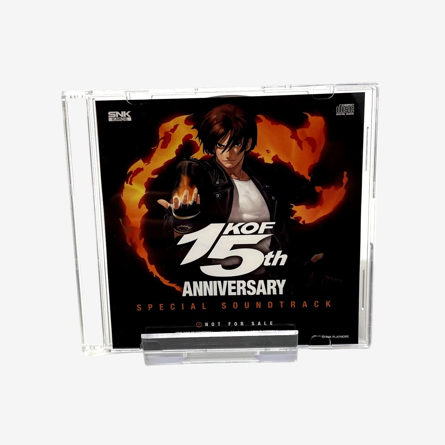 KOF 15th Anniversary Special Soundtrack CD case with character design on a white background