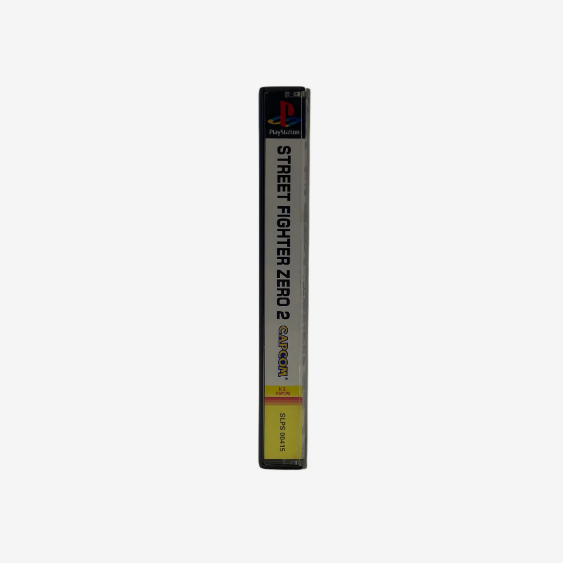 PlayStation game case for 'Street Fighter Zero 2' on a white background