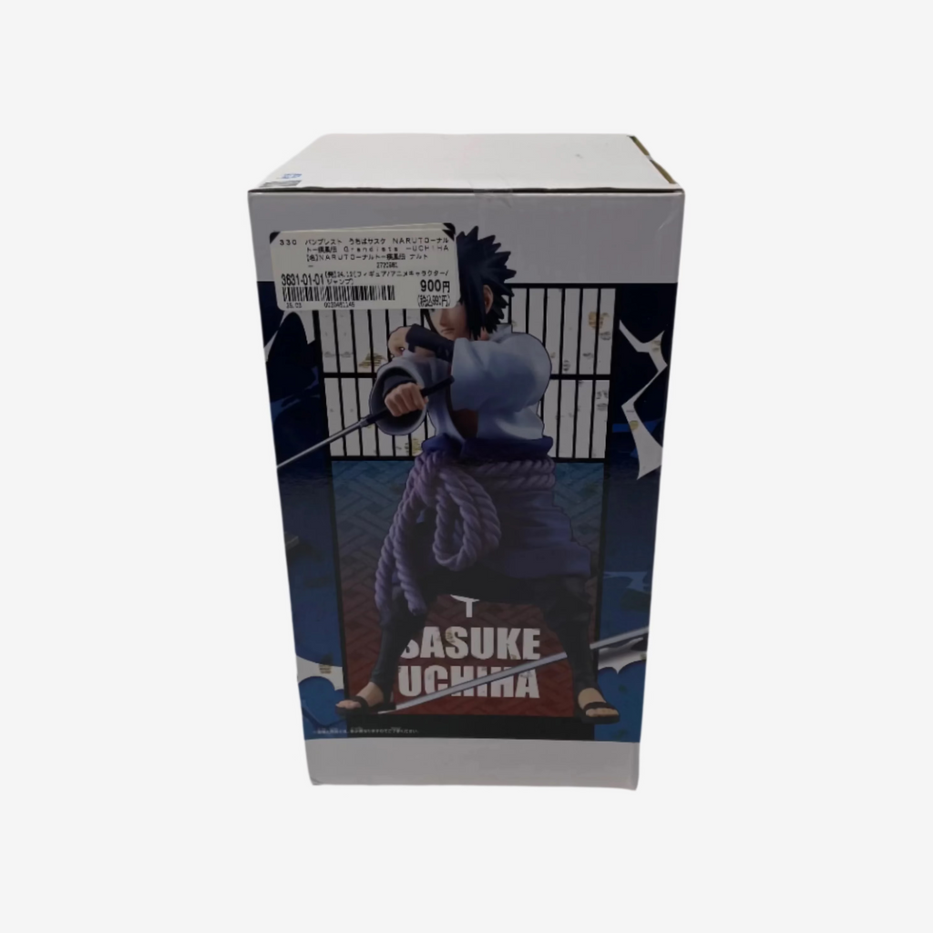 Box packaging of a character with a stylized design on a white background