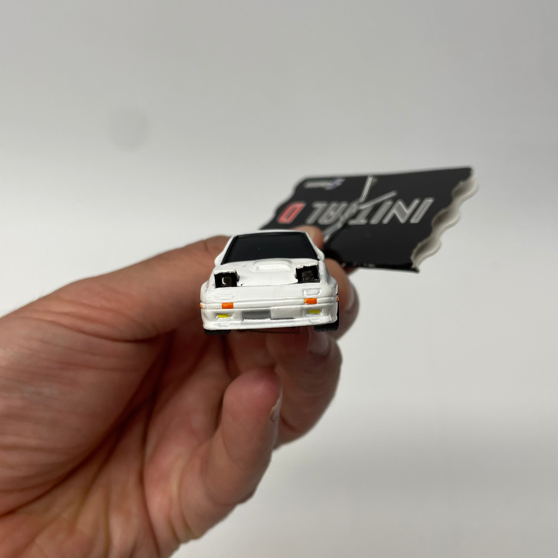 Initial-D White RX-7 Ryosuke Red Suns Key Chain  (Japanese)