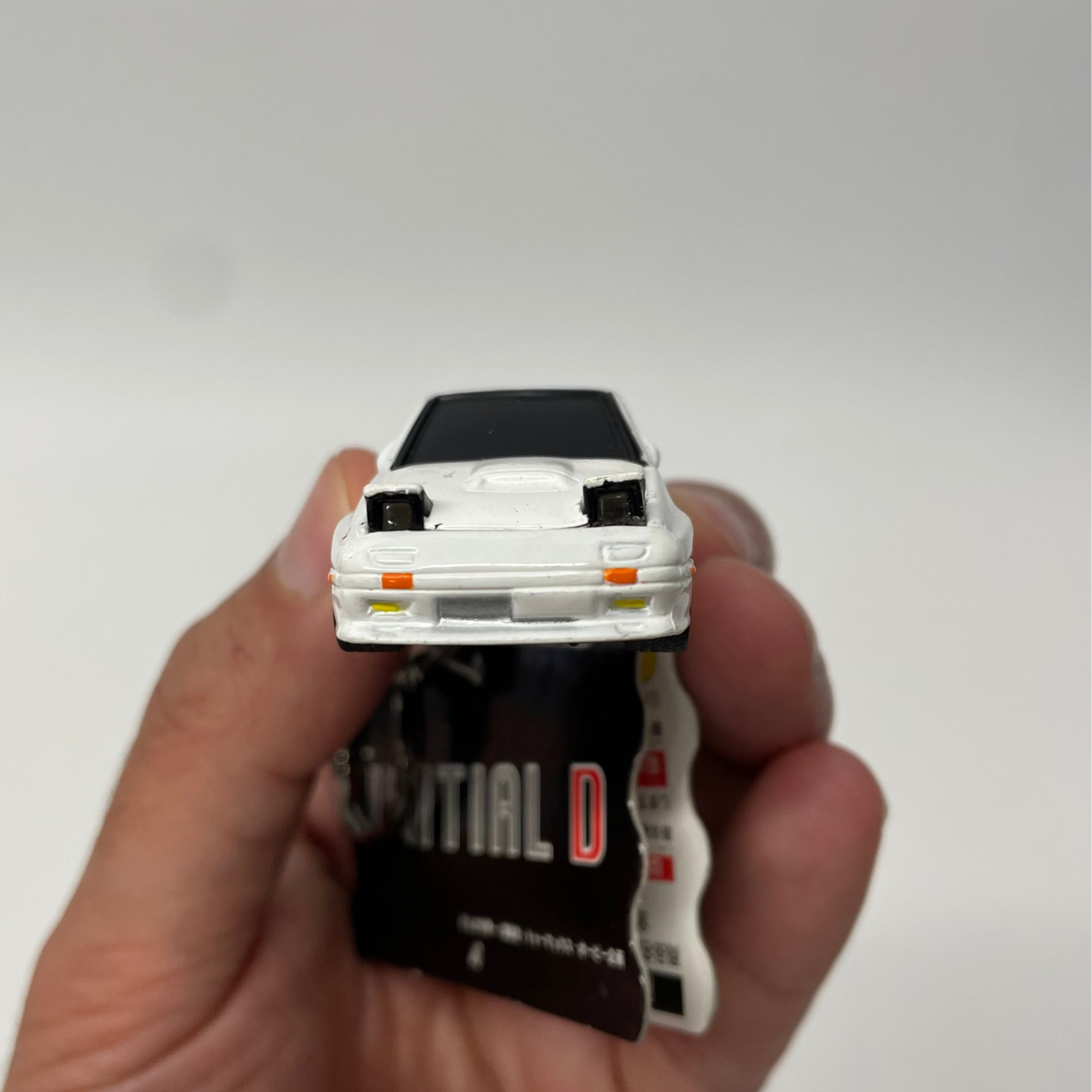 Initial-D White RX-7 Ryosuke Red Suns Key Chain  (Japanese)
