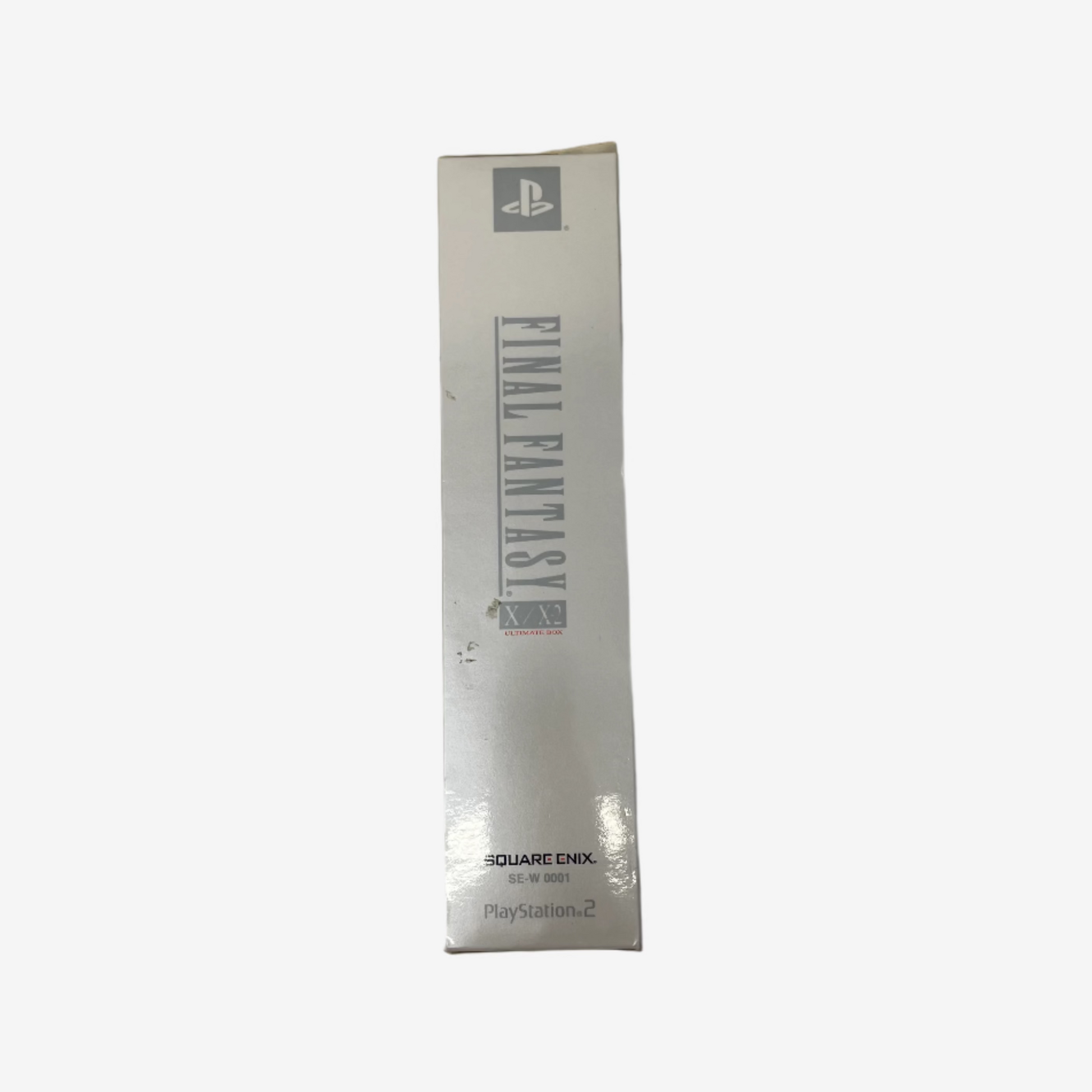 Silver 'Final Fantasy' PlayStation 2 game case on a gray background