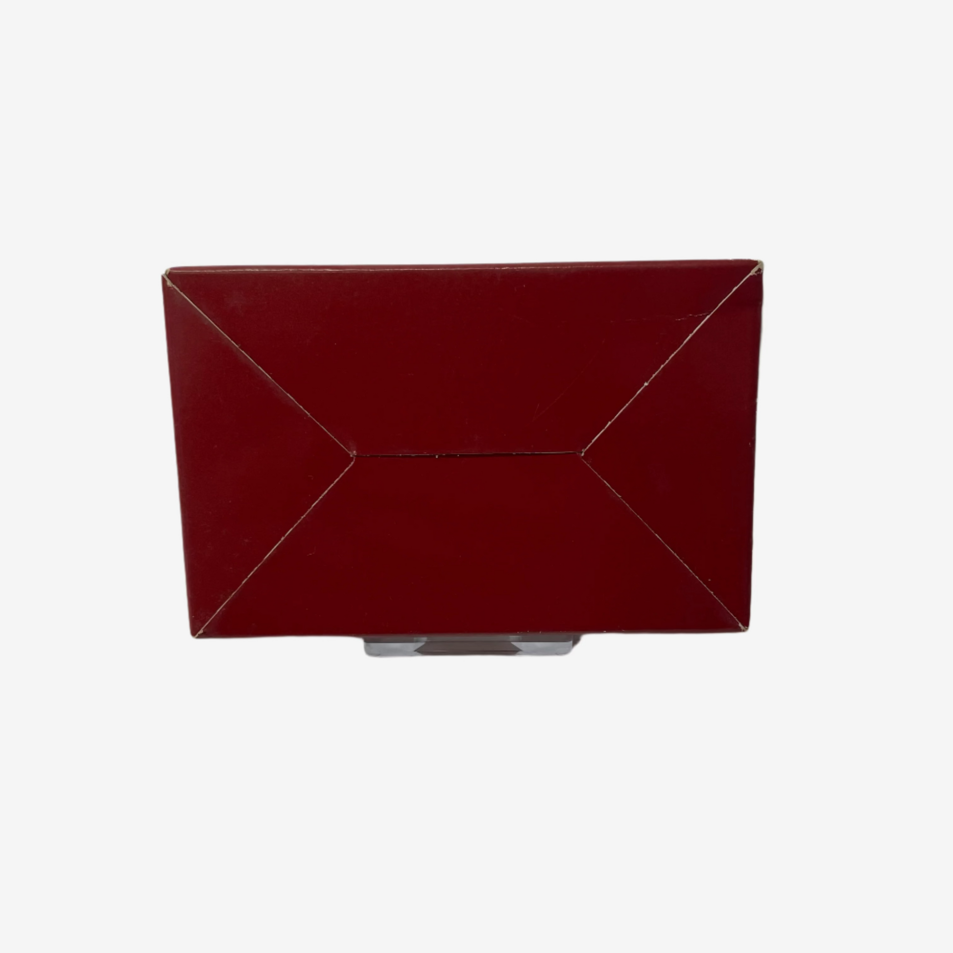 Red rectangular object on a white background