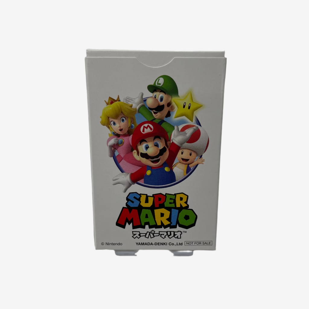 Super Mario-themed product packaging on a white background