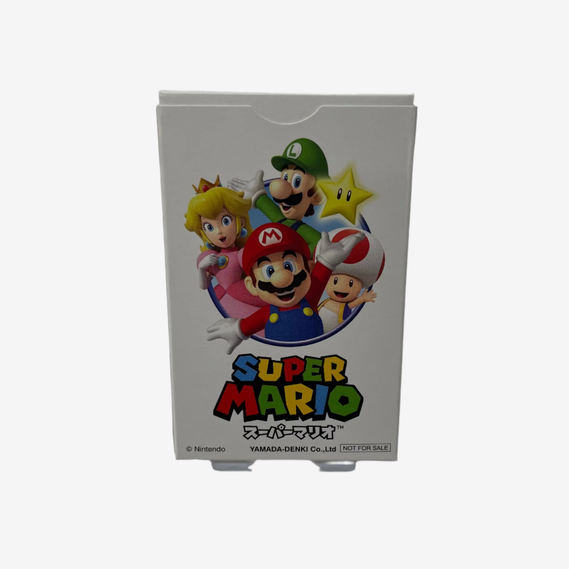 Super Mario-themed product packaging on a white background