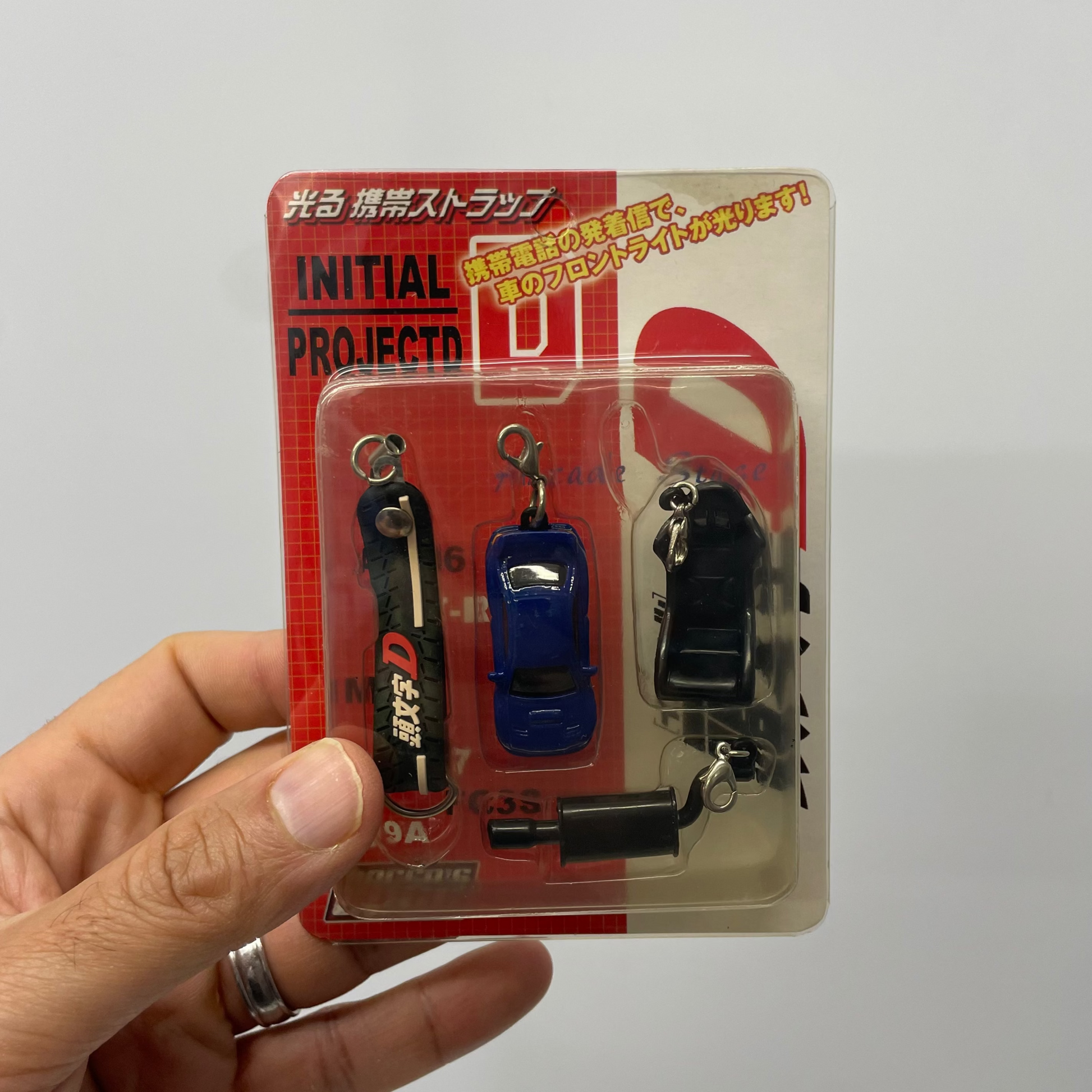 Initial-D Blue Mitsubishi Lancer Evo Key Chain Strap (Japanese)