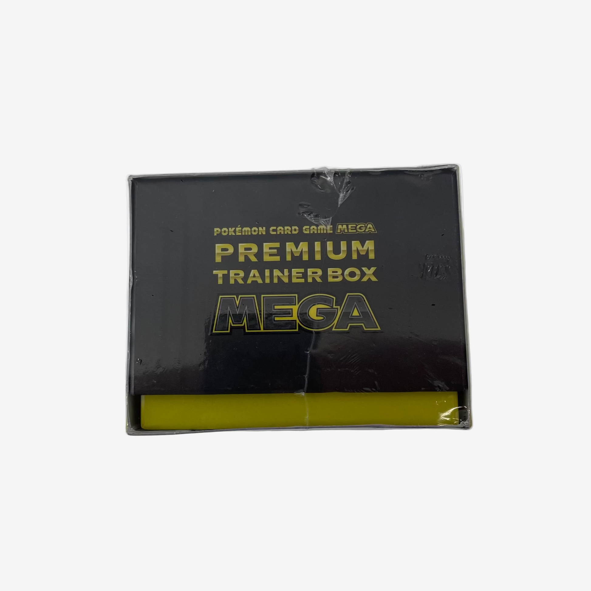 Pokemon card game Mega Premium Trainer Box on a white background
