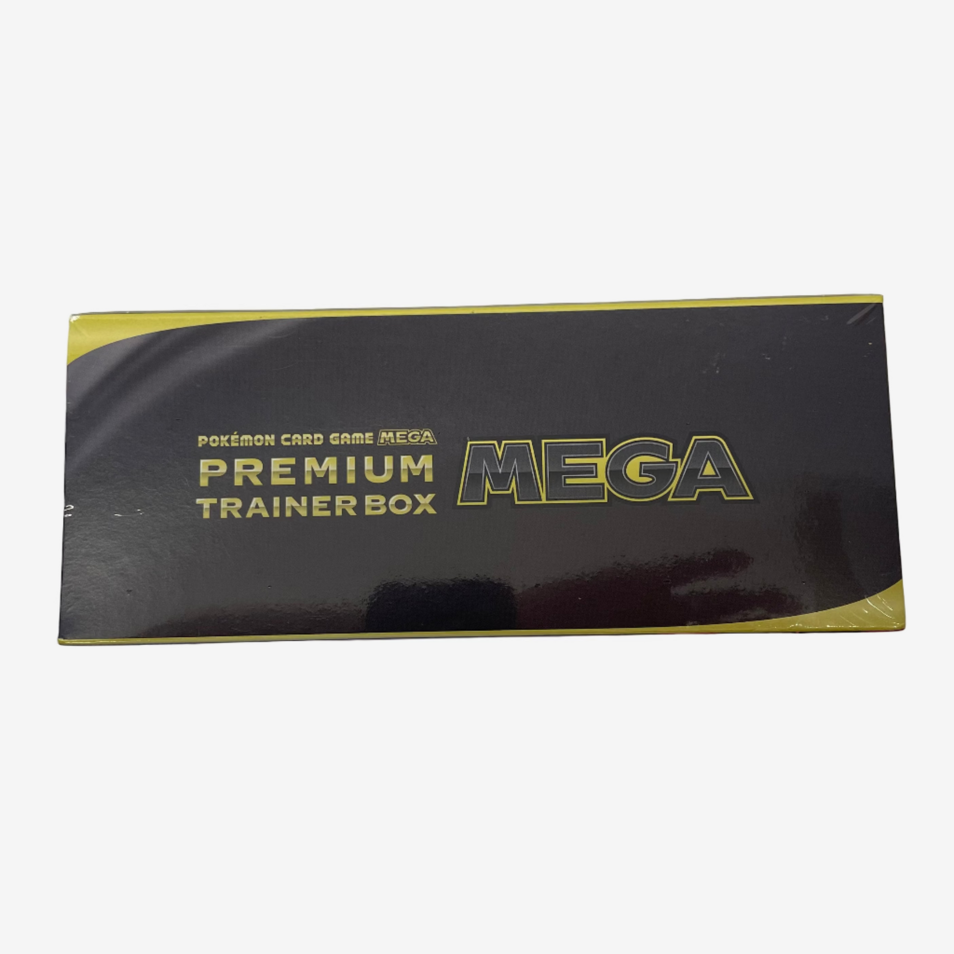 Pokemon card game Mega Premium Trainer Box on a white background