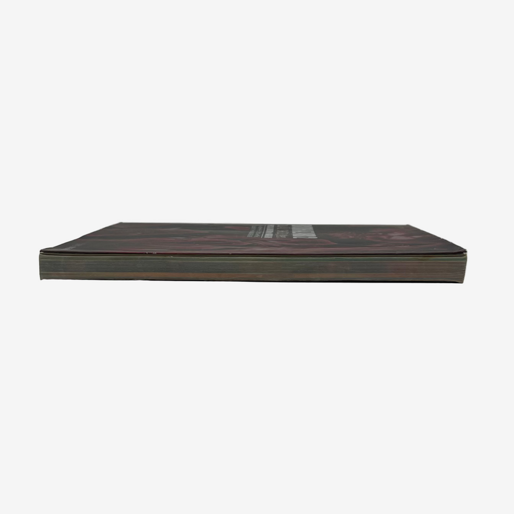 Wooden box with a red label on a white background