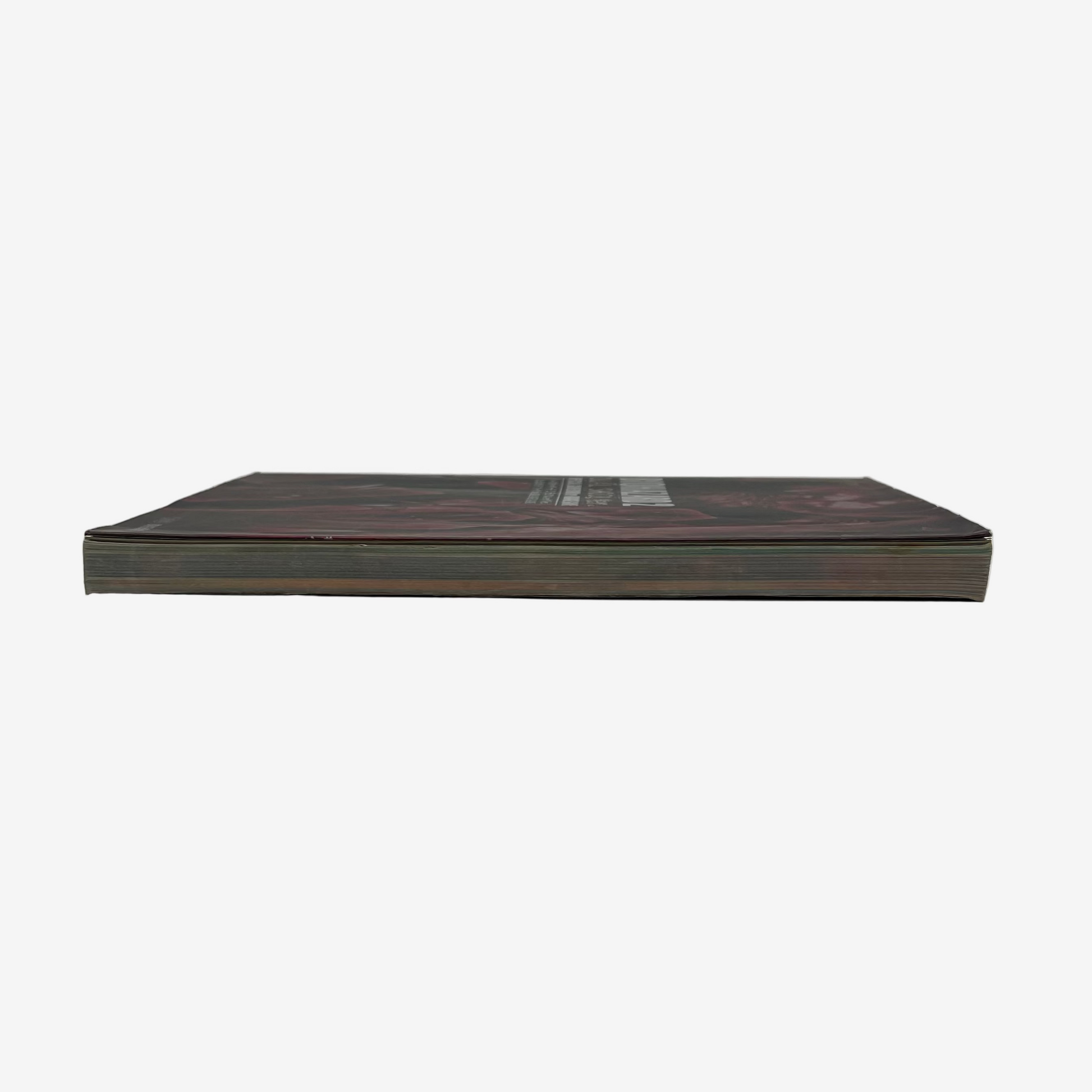 Wooden box with a red label on a white background