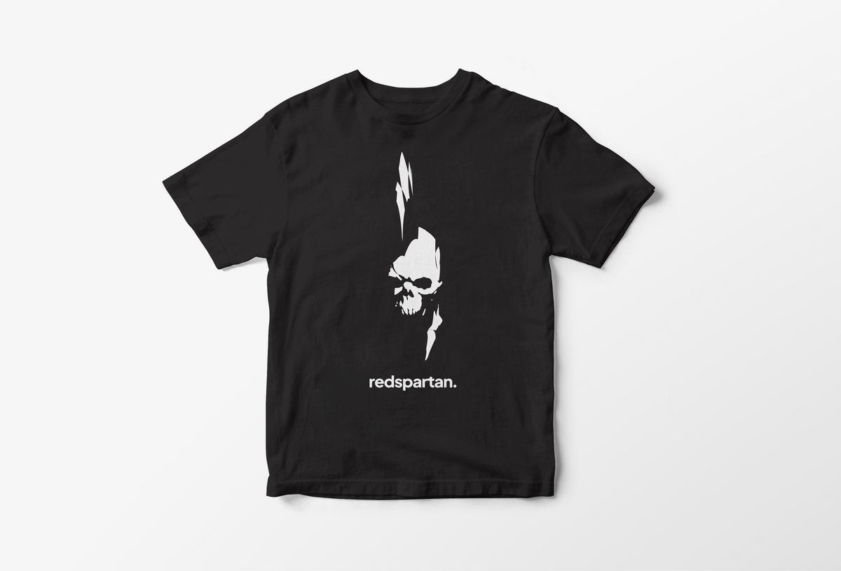 Red Spartan Logo T-Shirt - English Text