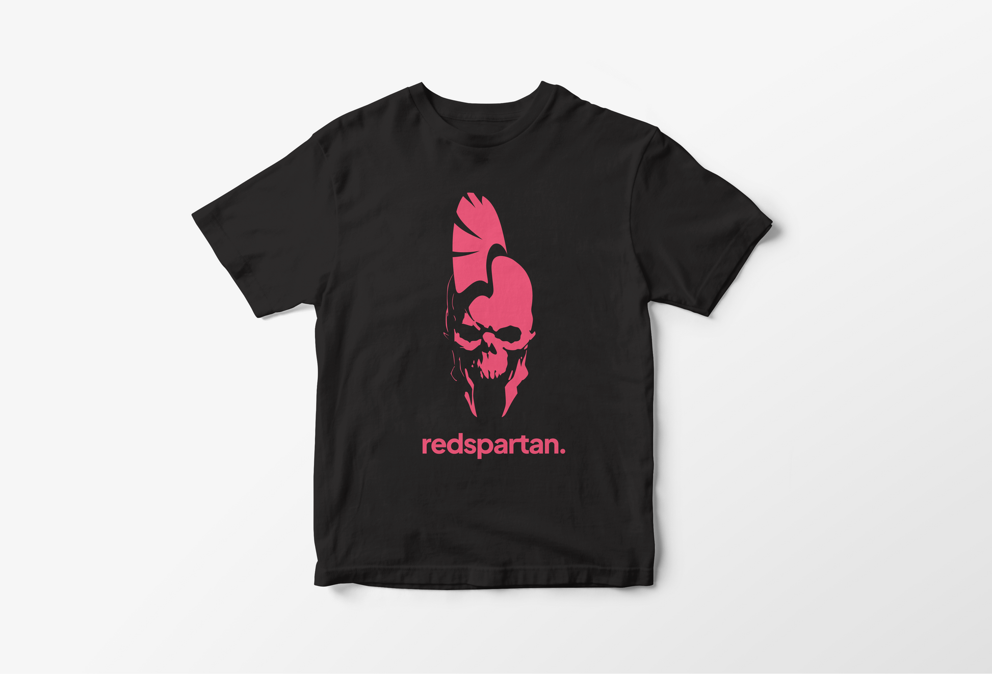 Red Spartan Logo T-Shirt - English Text