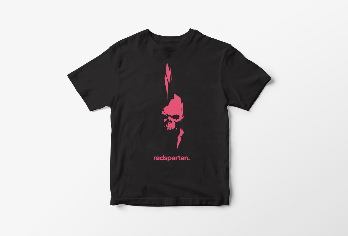Red Spartan Logo T-Shirt - English Text