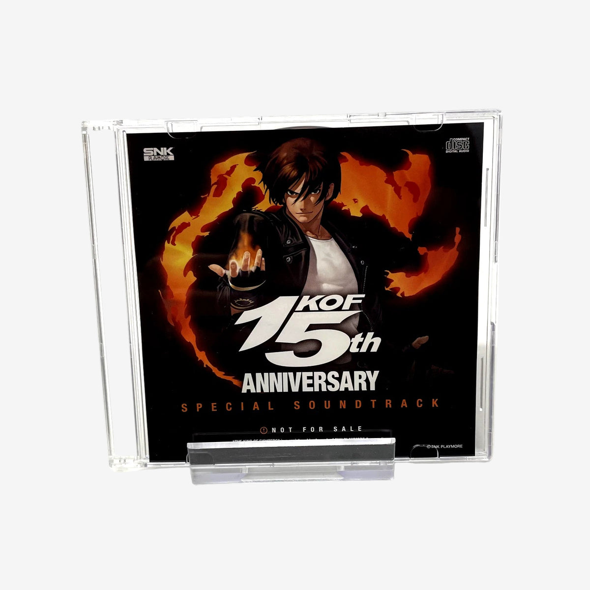 KOF 15th Anniversary Special Soundtrack CD case with character design on a white background