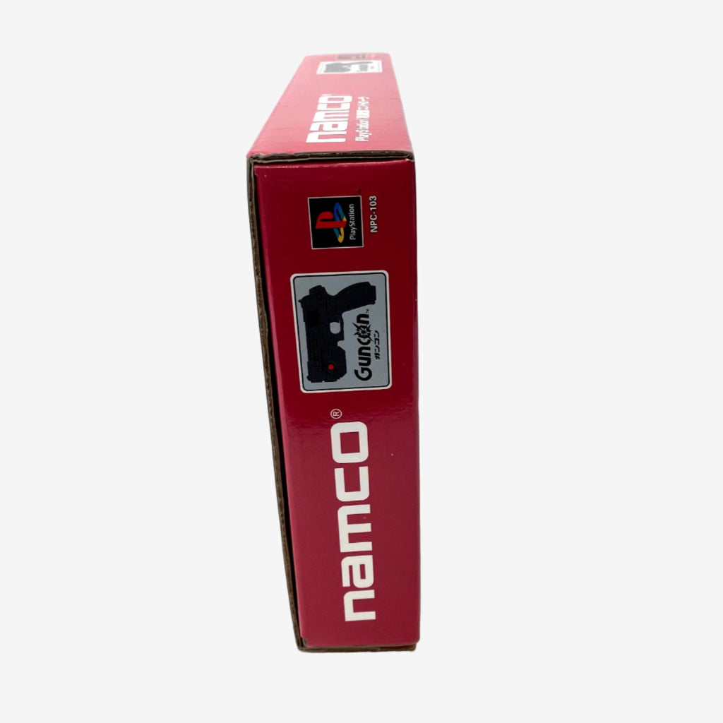 Red box with Namco branding on a white background