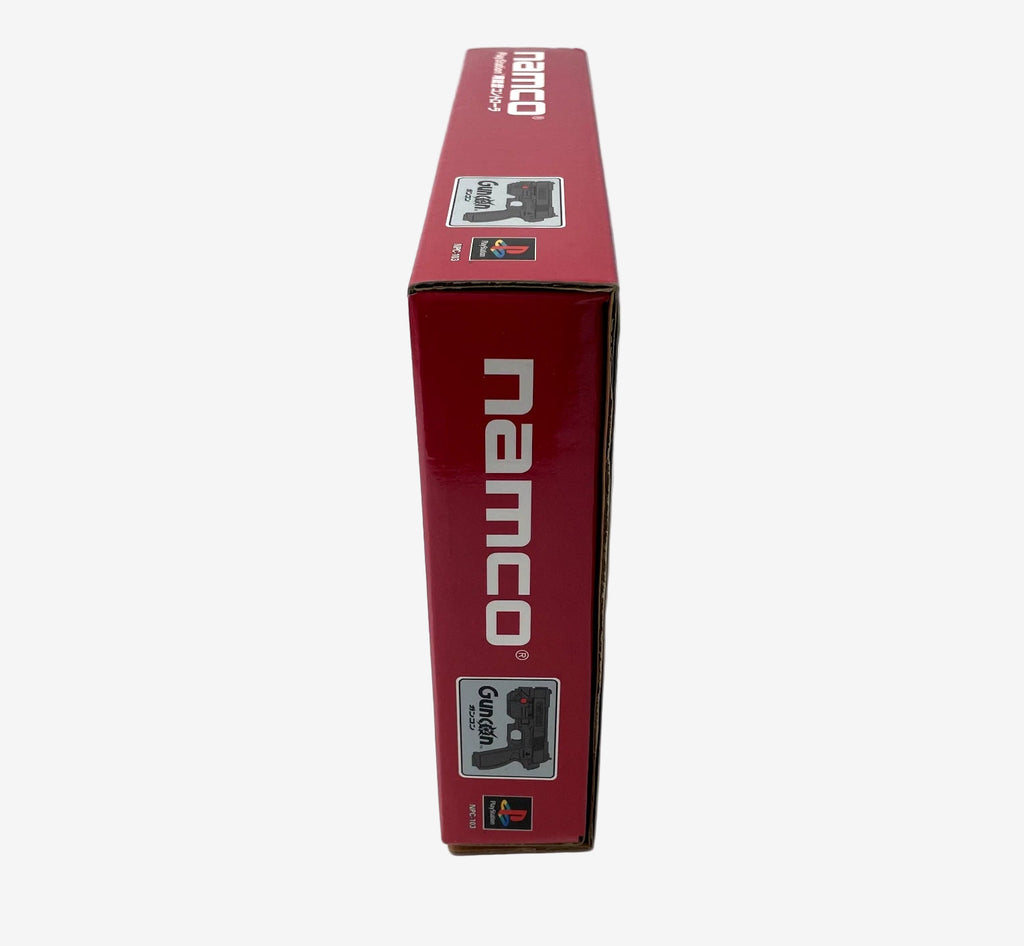Red box with 'namco' branding on a white background