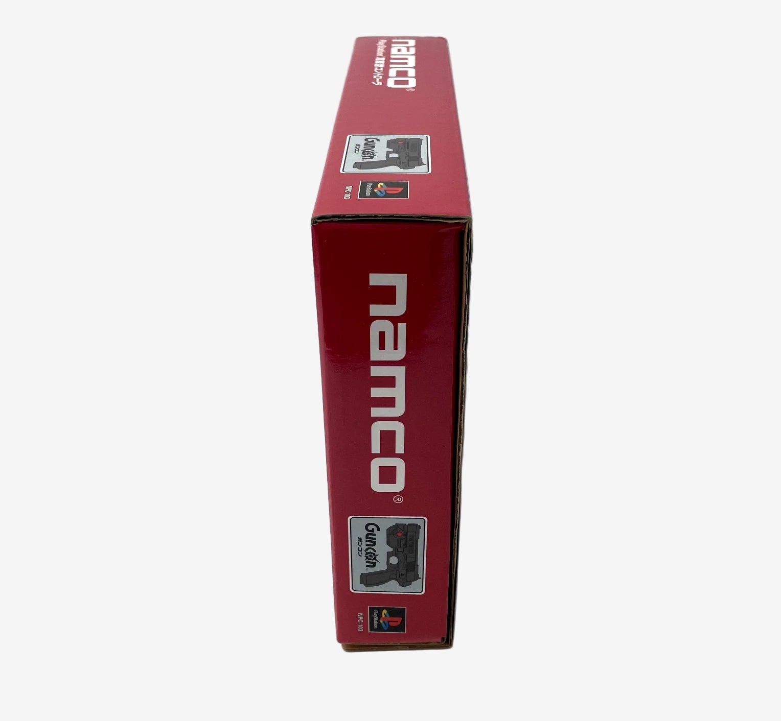 Red box with 'namco' branding on a white background