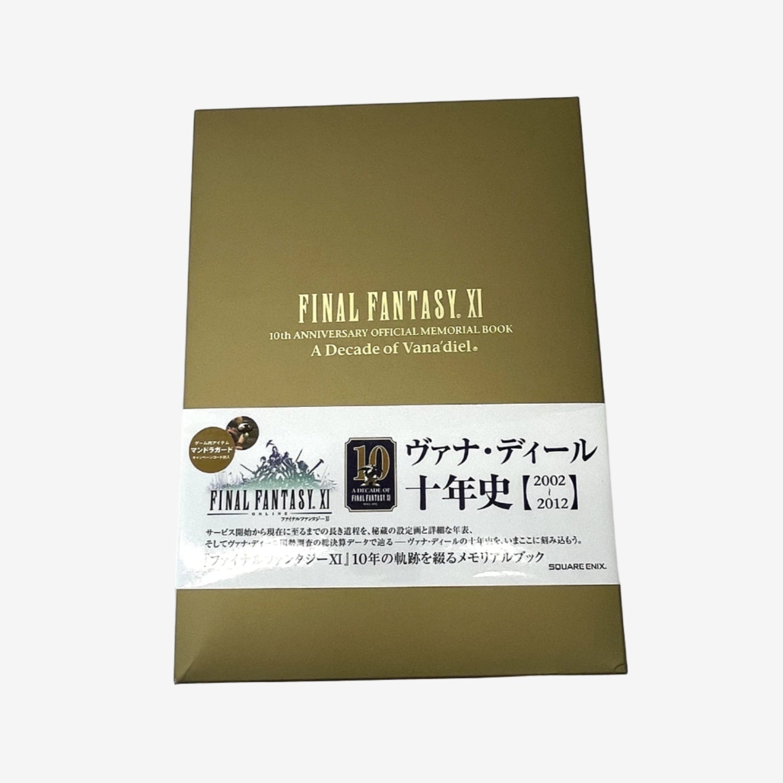 Final Fantasy XI 10th Anniversary Official Memorial Book on a white background